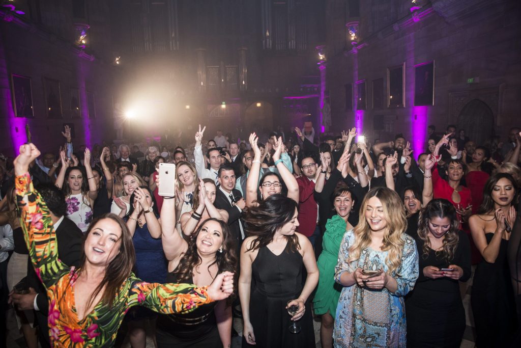 Brown Sugar Excited Wedding Crowd