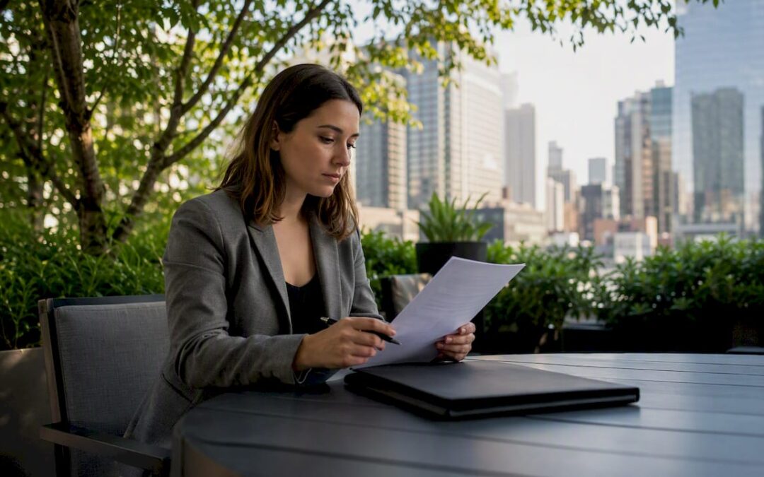Event planner reviewing live band booking checklist