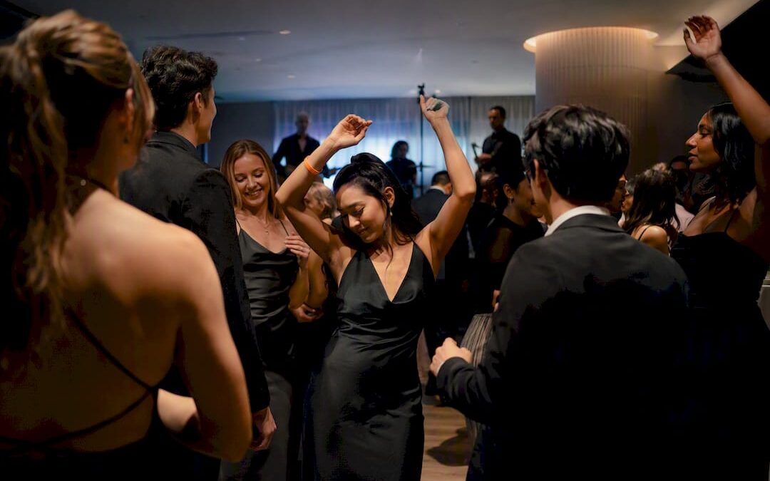 Guests dancing at an R&B after-party